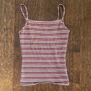 Garage striped tank top